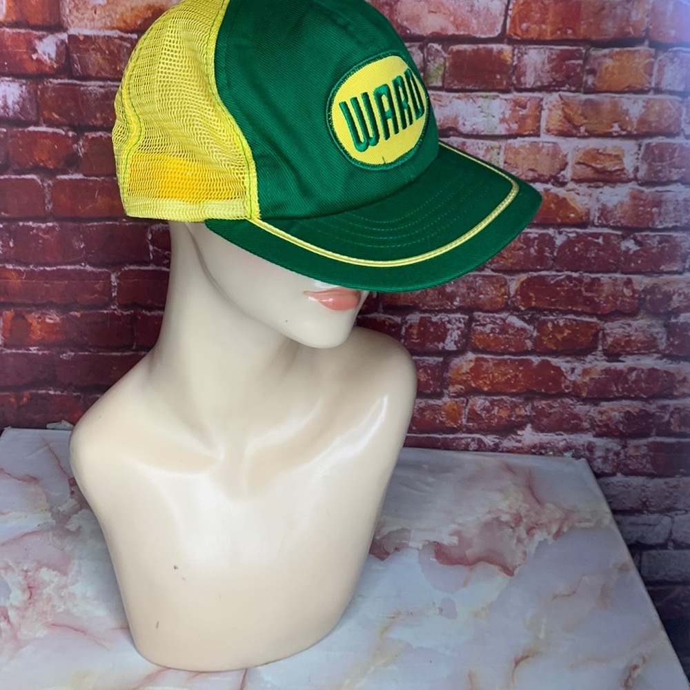 Vintage Ward Green and Yellow Snap Back Trucker Hat